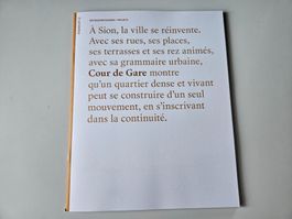 Quartier Cour de Gare à Sion - Espazium 2025