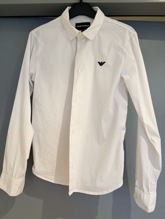 Chemise Emporio Armani blanche, taille 10A, impeccable