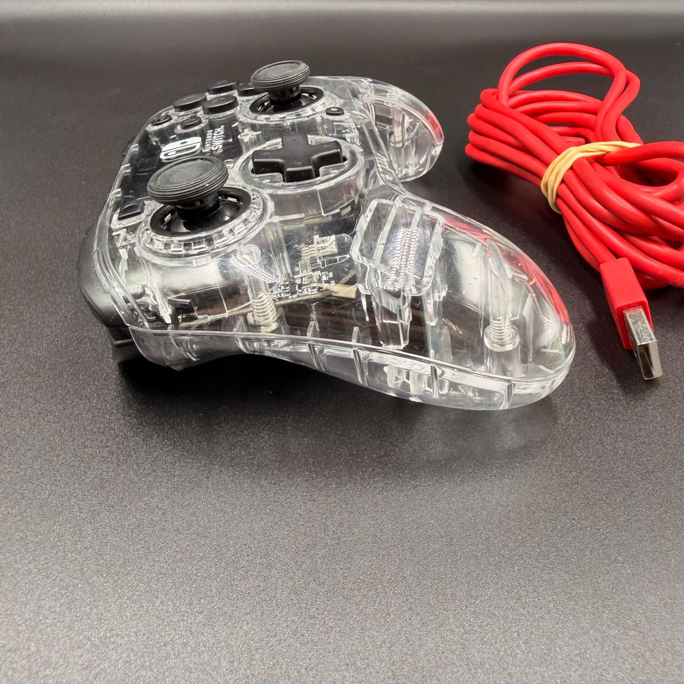 Controller: Nintendo Switch Controller transparent mit USB-C Kabel – Usato da Düdingen venduto da Nerdworld 4