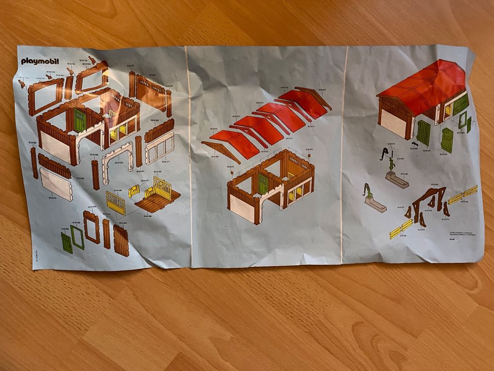 Playmobil 3436 Manège De Poneys – Vintage 1985 – Réf 3436-A, Occasion
