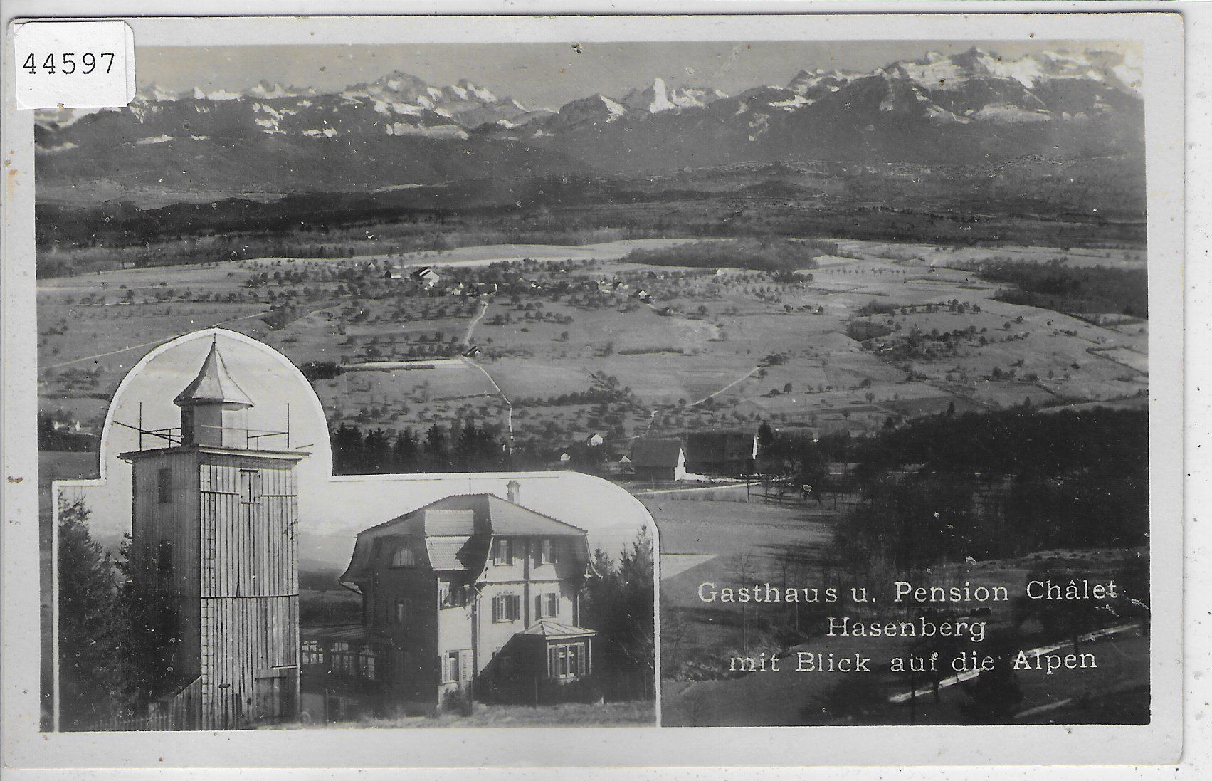 Ansichtskarten: Gasthaus u. Pension  Chalet Hasenberg - Bremgarten – Gebraucht aus Ettingen von Kartenplanet