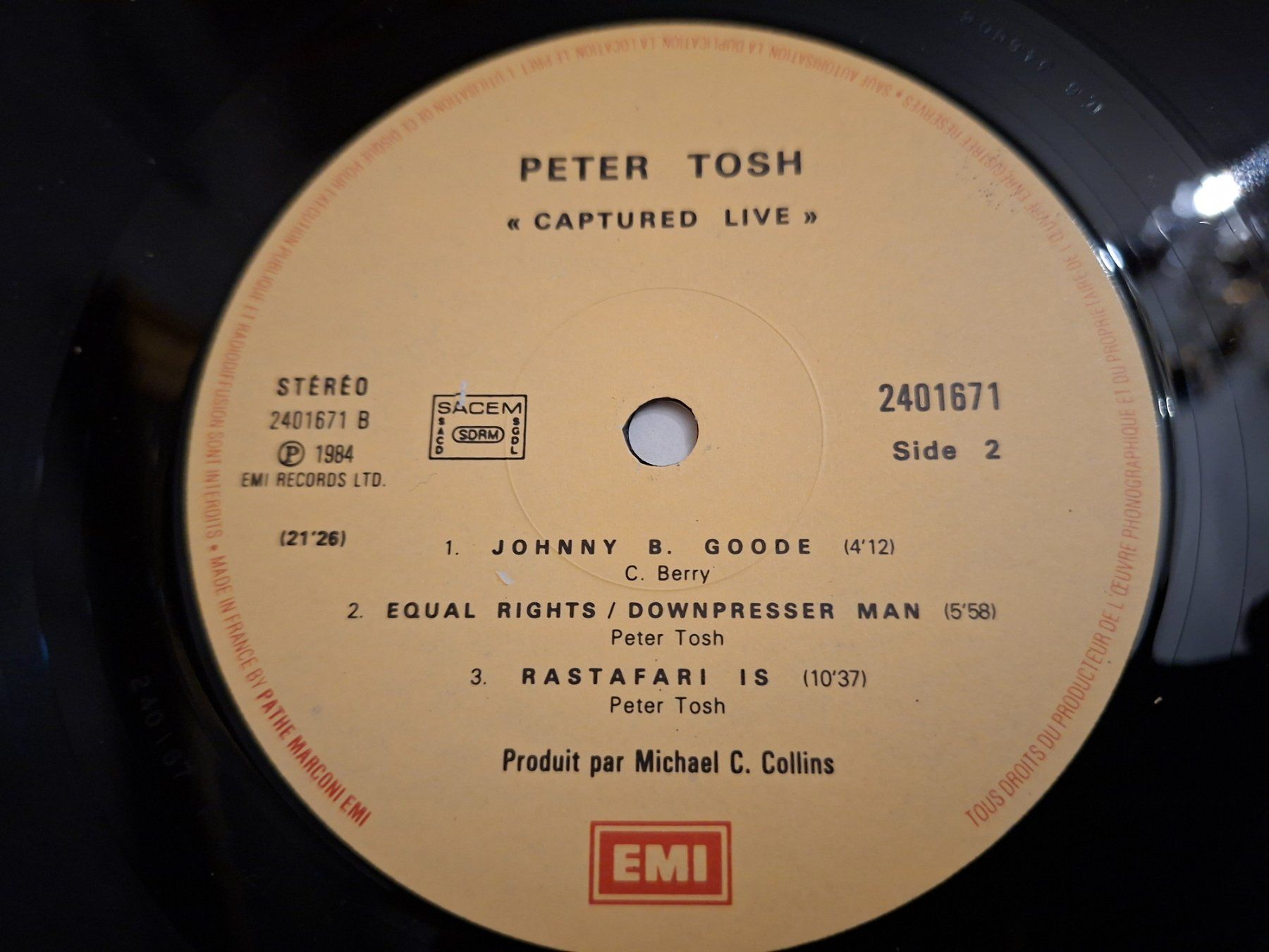 Dischi in vinile: Reggae LP - Peter Tosh - Captured Live - 1984 – Usato da Bernex venduto da Wannabehasbeen01 3