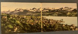 Männedorf,  alte Doppel-Anichtskarte, Dorfansicht