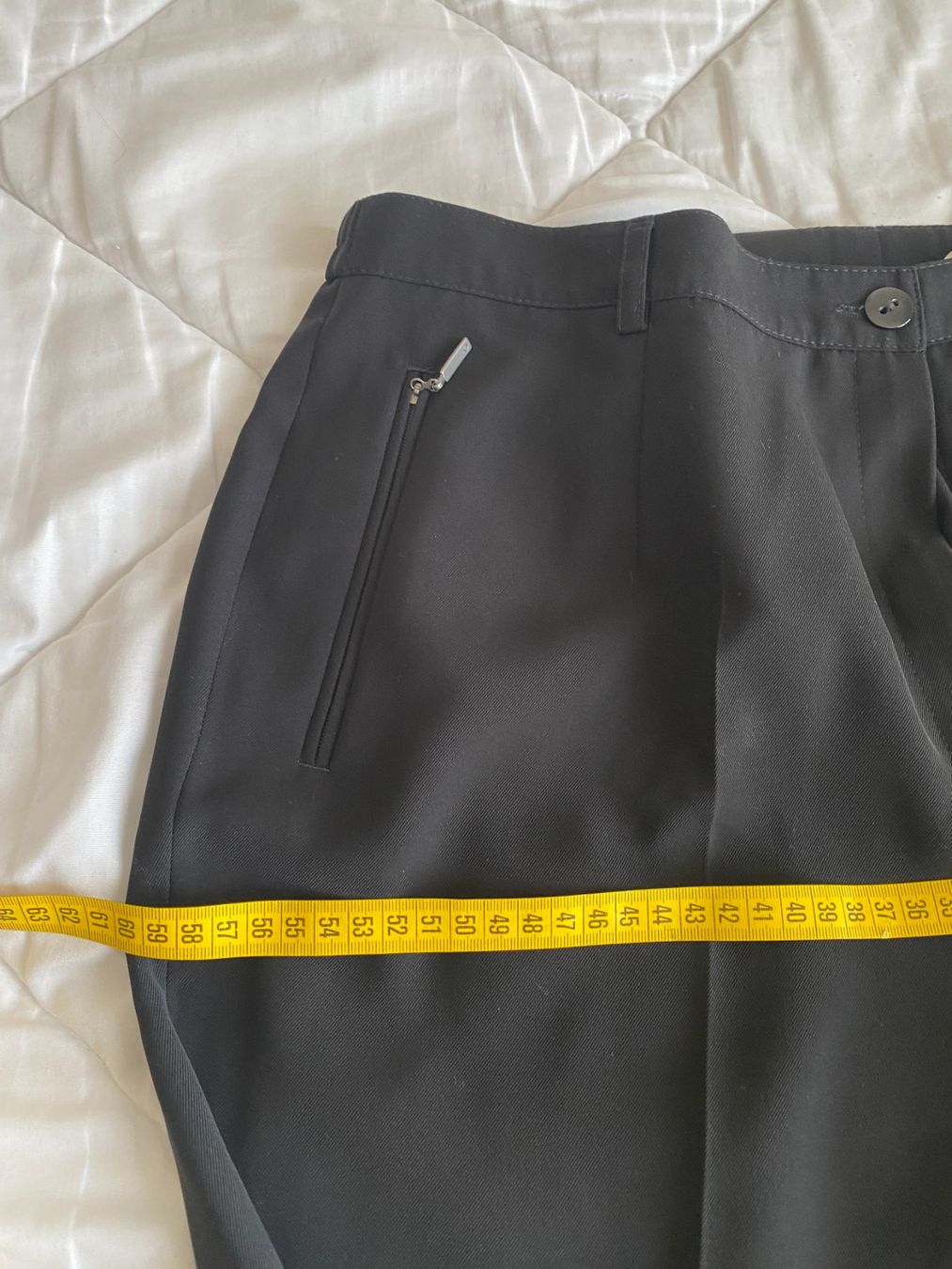 Polyester Pantaloni: Gardeur Hose, schwarz, Gr. 46, Polyester – Usato da Gümligen venduto da Primeselection 1