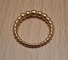 Finger-Ring vergoldet (Modeschmuck)