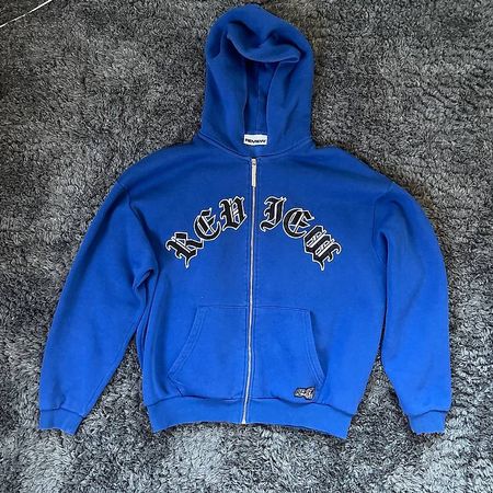 Review Zip-Hoodie Blau Grösse L