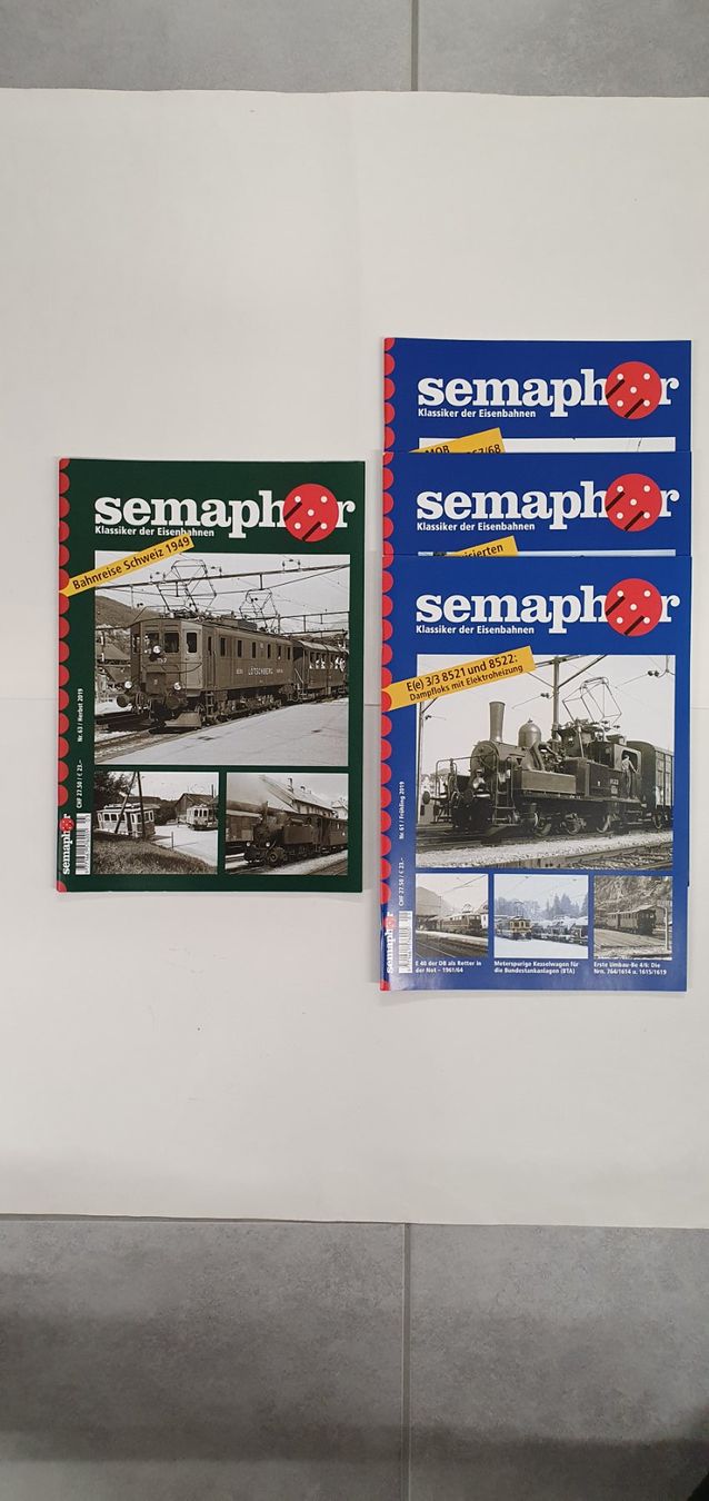 Riviste & Magazine: Semaphor 2019 (3 Hefte) & Sonderausgabe 2019 – Usato da Würenlos venduto da jub_nd5j