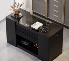 Moderne Ankleide-Insel in Schwarz Top Zustand