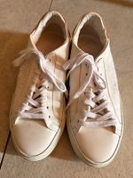 Benci Brothers Leder-Sneaker Grösse 37 – Weiss/Roségold