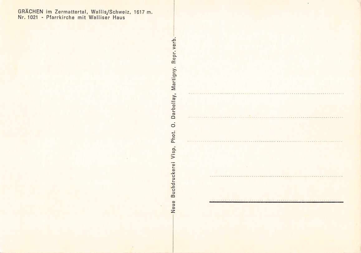 Cartoline postali: GRÄCHEN VS, interessante Ansichtskarte ab 1.-- – Usato da Lufingen venduto da SchnaeppliCorner 1