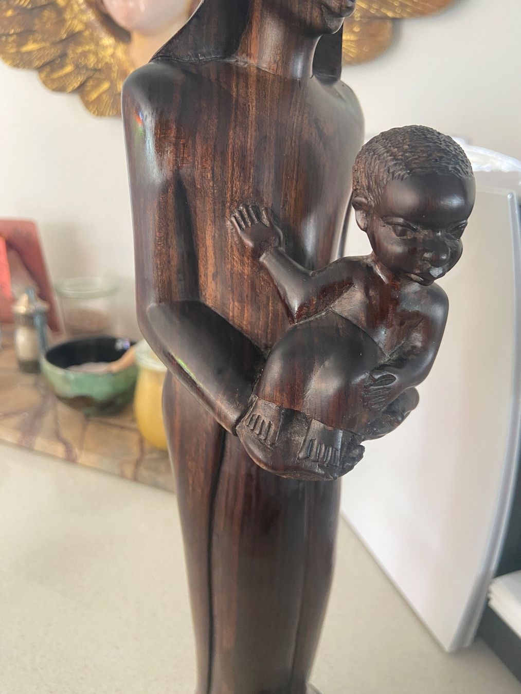 Skulpturen & Statuen: holz figur afrikanisch wunderschön verarbeitet mutter & kind – Gebraucht aus Gipf-Oberfrick von Iberico 3