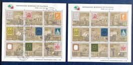 1985 Italien / Int.Briefmarken Ausstellung Kleinbogen ** +ET