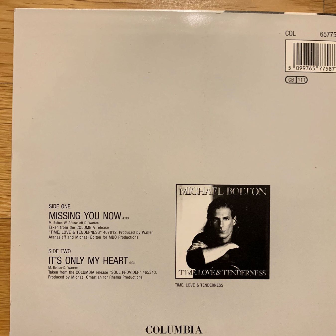 Vinyles: MICHAEL BOLTON / MISSING YOU NOW (1992) – Neuf (Voir description) à Sarnen par m-basic 1