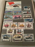 Briefmarke Lot CCCP und Polen Schifffahrt Hafenstadt