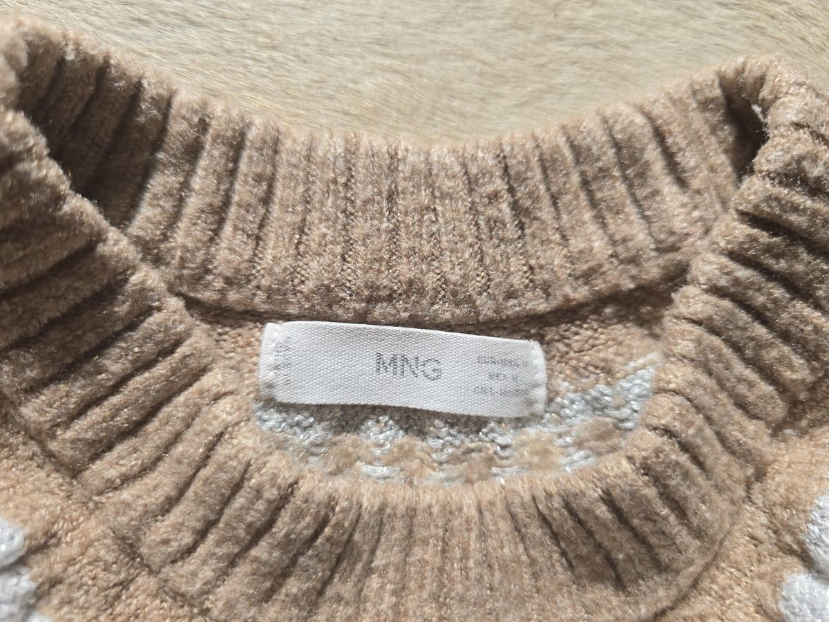 Mango Pulls & Sweat-shirts: Mango Pullover Fair Isle Muster Camel Weiss Grösse M – D'occasion à Zürich par olalinda 2