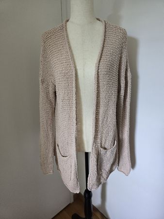 EDC by Esprit Strickjacke Cardigan Gr. M – Beige Baumwolle 