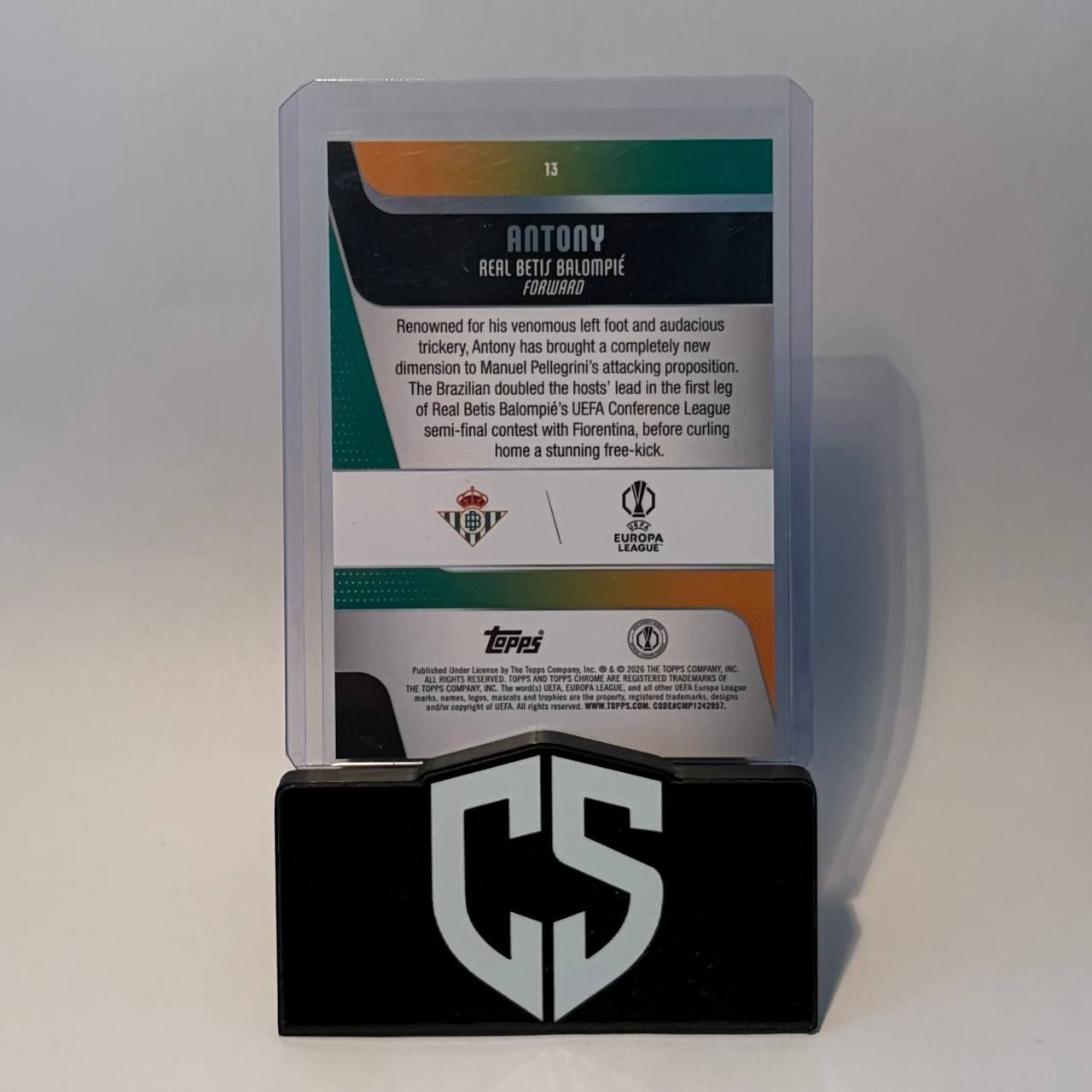Topps Sammelbilder & Trading cards: 2025-26 Topps Chrome UCC Antony Pulsar Refractor – Gebraucht aus Oftringen von collectsupply 1
