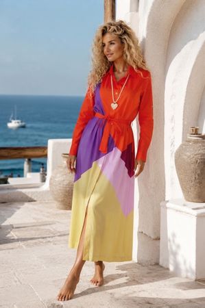 Neues Blusenkleid / Maxikleid von TRINMF Gr.38