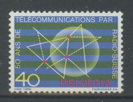 1971, Nr.504, Sondermarke 50 Jahre Radio Schweiz **