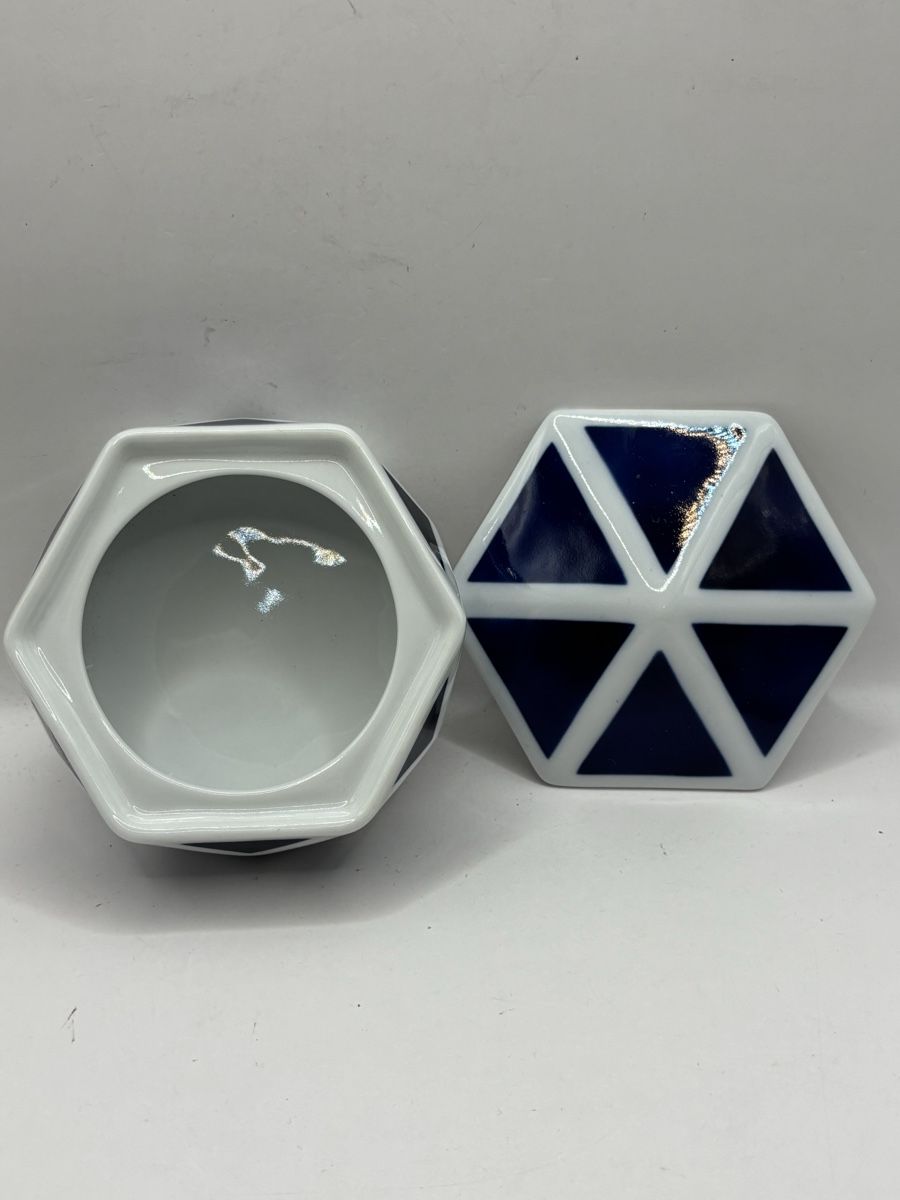 Altro in Decorazioni & Accessori: Sargadelos Hexagon Schmuckdose mit Deckel – Usato da Genève venduto da sho_67qj 4
