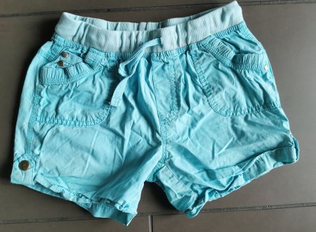 türkisfarbene Sommer Shorts, Gr. 140