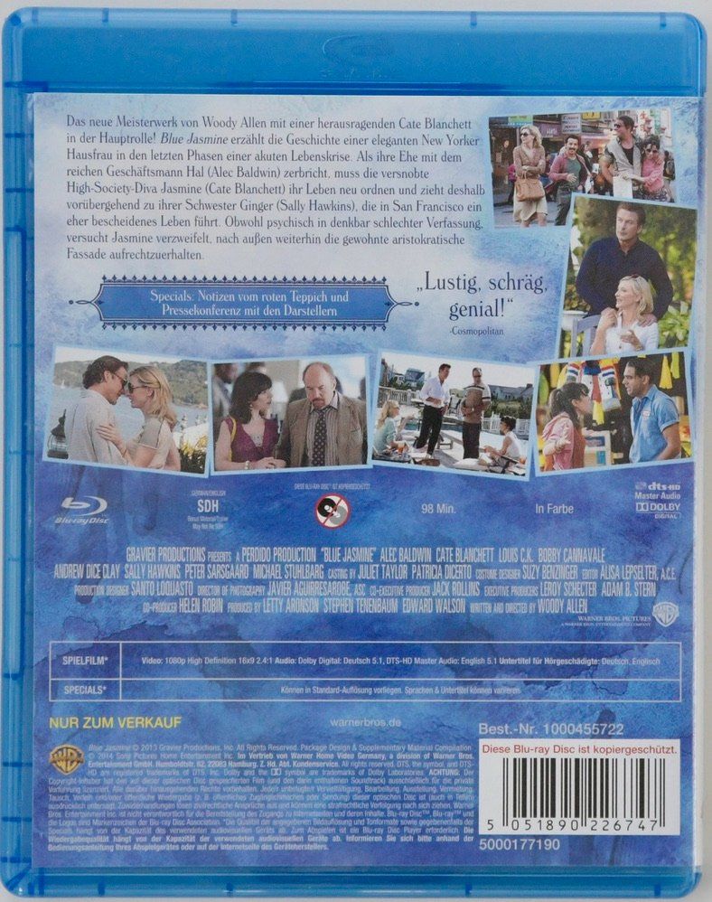 Tous les DVDs: Blue Jasmine – D'occasion à Remetschwil par ufischer19 1