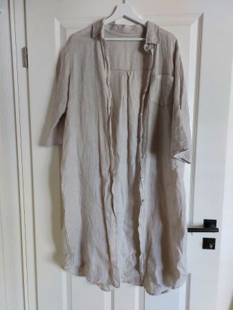 Leinen Hemd Kleid, Grösse S, 100% Leinen