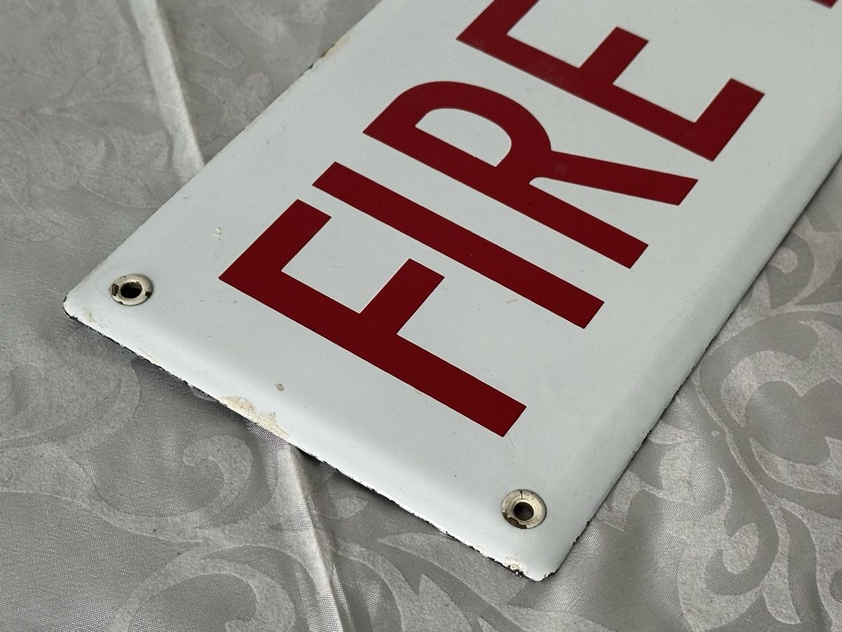 Insegne: Vintage Original Emailschild „FIRE EXIT" RAR – Usato da Dübendorf venduto da lan1808 2