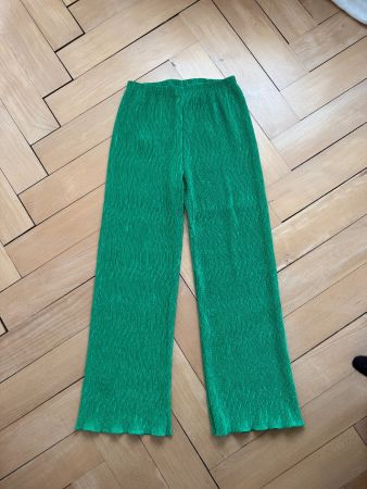 Plisseehose grün S