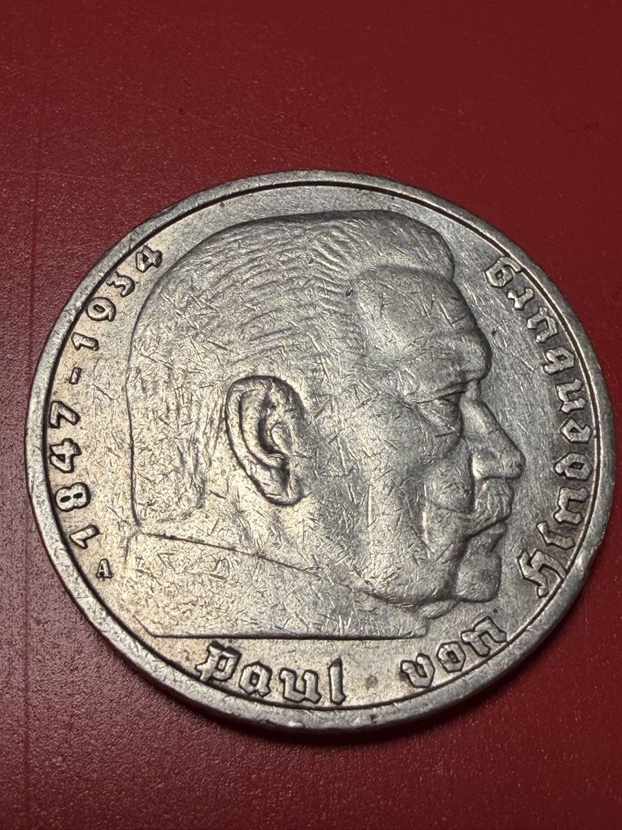 Tutti le monete: Rare German 5 Reichsmark coin, 1936 A – Usato da BADEN venduto da Sprinz 1