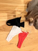 3er Set Damen Tangas schwarz, weiss, rot neu