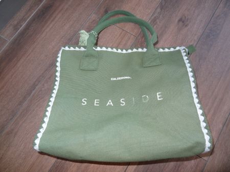 Sac de plage Calzedonia SEASIDE vert kaki occasion