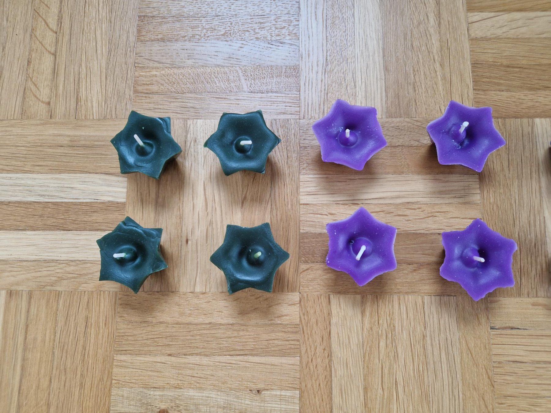 Candele: 16 farbige Weihnachtskerzen (Sternform) – Nuovo (secondo la descrizione) da Zürich venduto da yro_qvz7 1