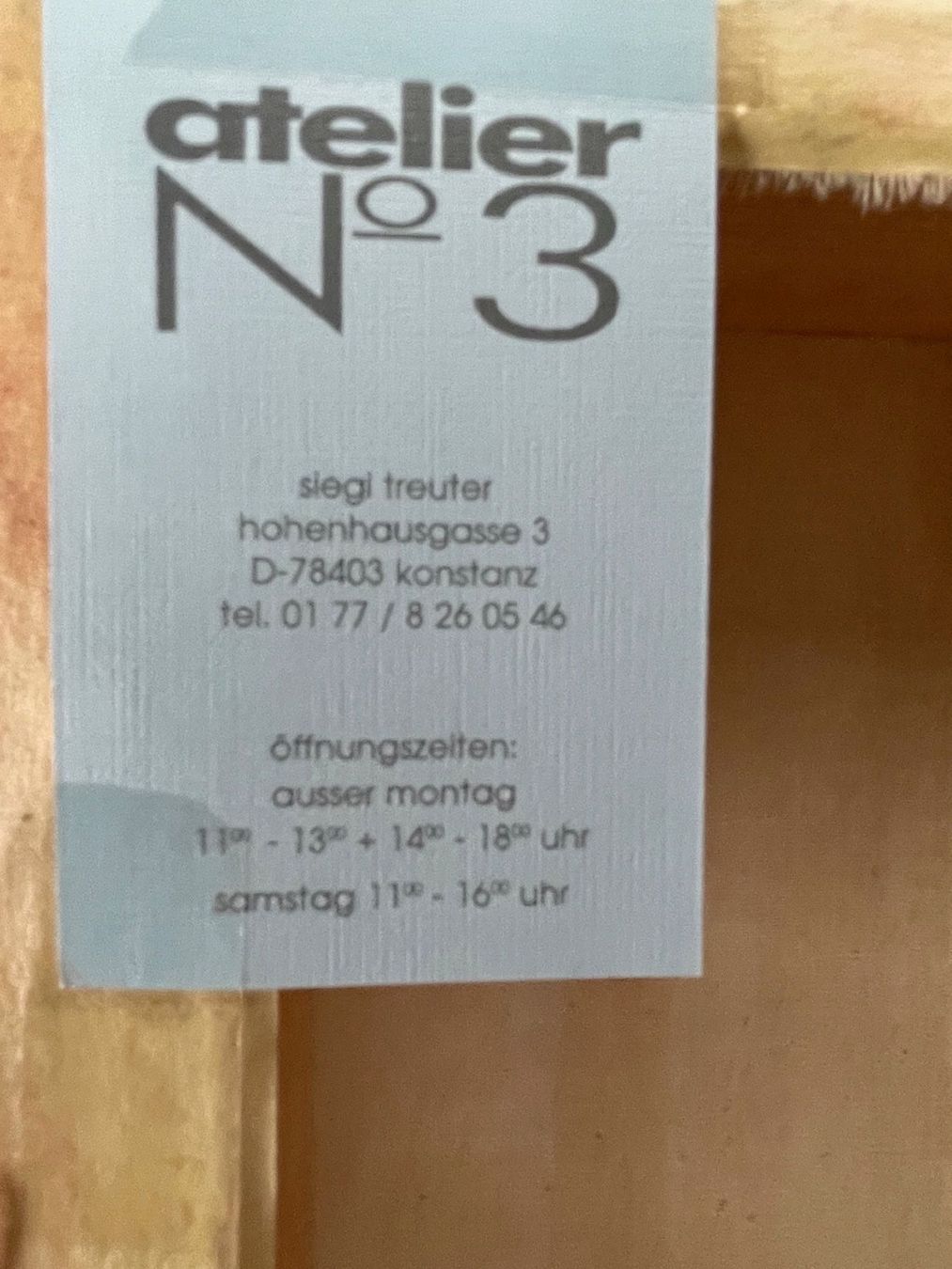 Gemälde: Originalbild von Siegi Treuter, schöne Farben, Hingucker – Gebraucht aus Winterthur von 1956ingi 3