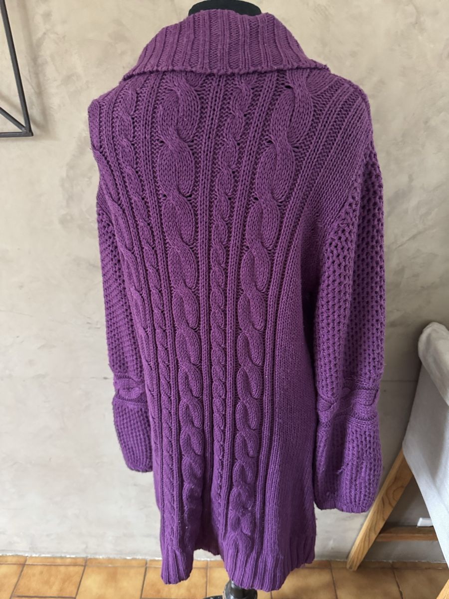 Gilet & Giacche senza maniche: Cardigan violet Spilan, Taille 46/48 Moi  – Usato da Veyrier venduto da kimedovapa 1