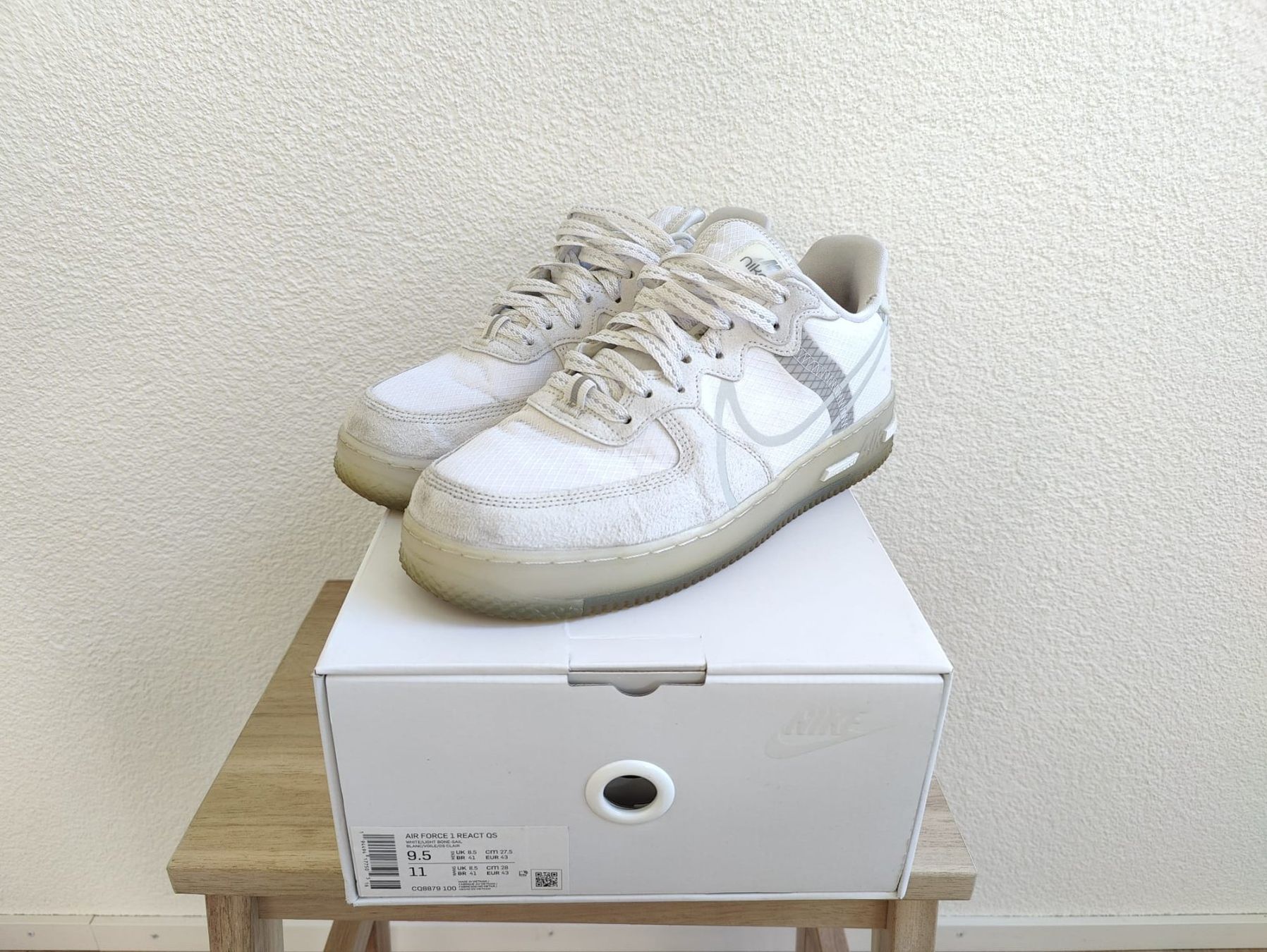 Nike Scarpe da uomo: Nike Air Force 1 React QS, EU 43 – Usato da Rotkreuz venduto da marclooo