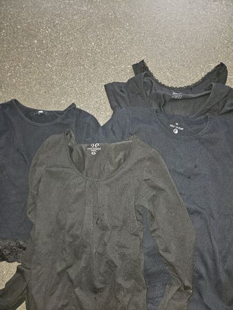 5x Damen Shirts Schwarz Grösse M guter Zustand