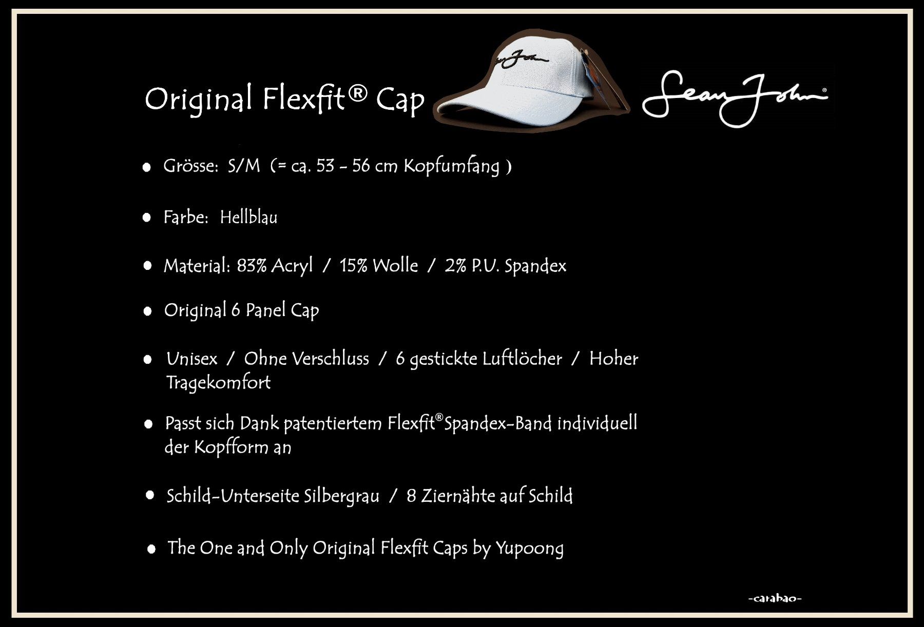 Hüte, Mützen & Caps: Original FLEXFIT® Cap / Sean John /  S-M – Neu (gemäss Beschreibung) aus Winterthur von -carabao- 8