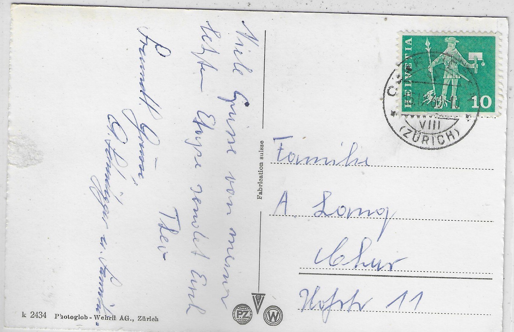 Cartoline postali: Thalwil - Generalansicht – Usato da Ettingen venduto da Kartenplanet 1