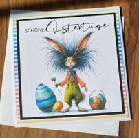 Osterkarte, frohe Ostern, Geschenkkarte