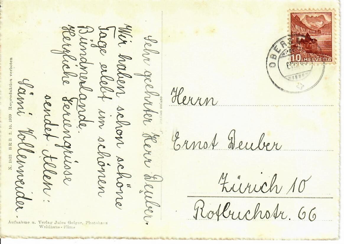 Ansichtskarten: Miraniga – Gebraucht aus Hochdorf von Ziegel-16 1