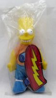 BART SIMPSONS WINDSURF PLUSH 22 CM DOLL BURGER KING 1990