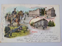 Kavallerie Aarau Militär Karte 1904