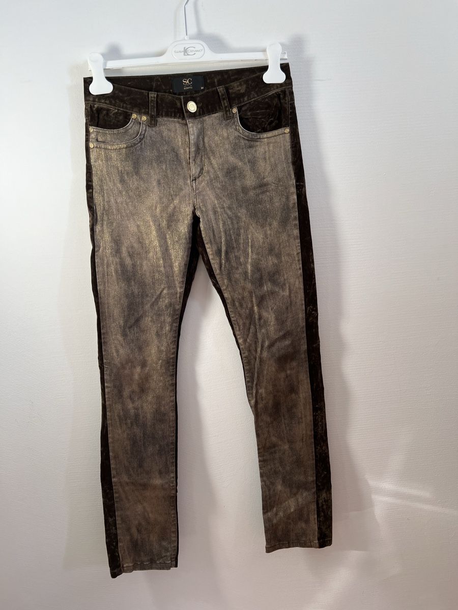 Pantalons: Samthose, Gr. 38, gold oliv – D'occasion à Solothurn par Brini06