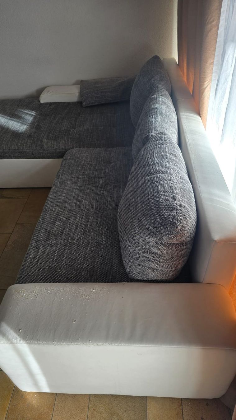 Conforama Sofas: Ecksofa Grau-Weiss mit Ottomane – Gebraucht aus dietikon von kar_l26c 1