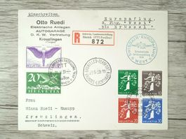 TR09 Enveloppe + Timbre Suisse 1939