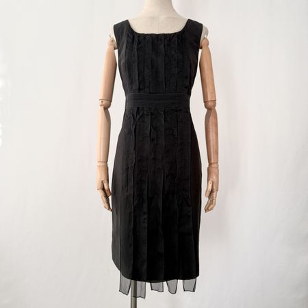 AKRIS Black Silk Dress