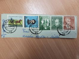 1952, Briefteil von Kassel in die Schweiz