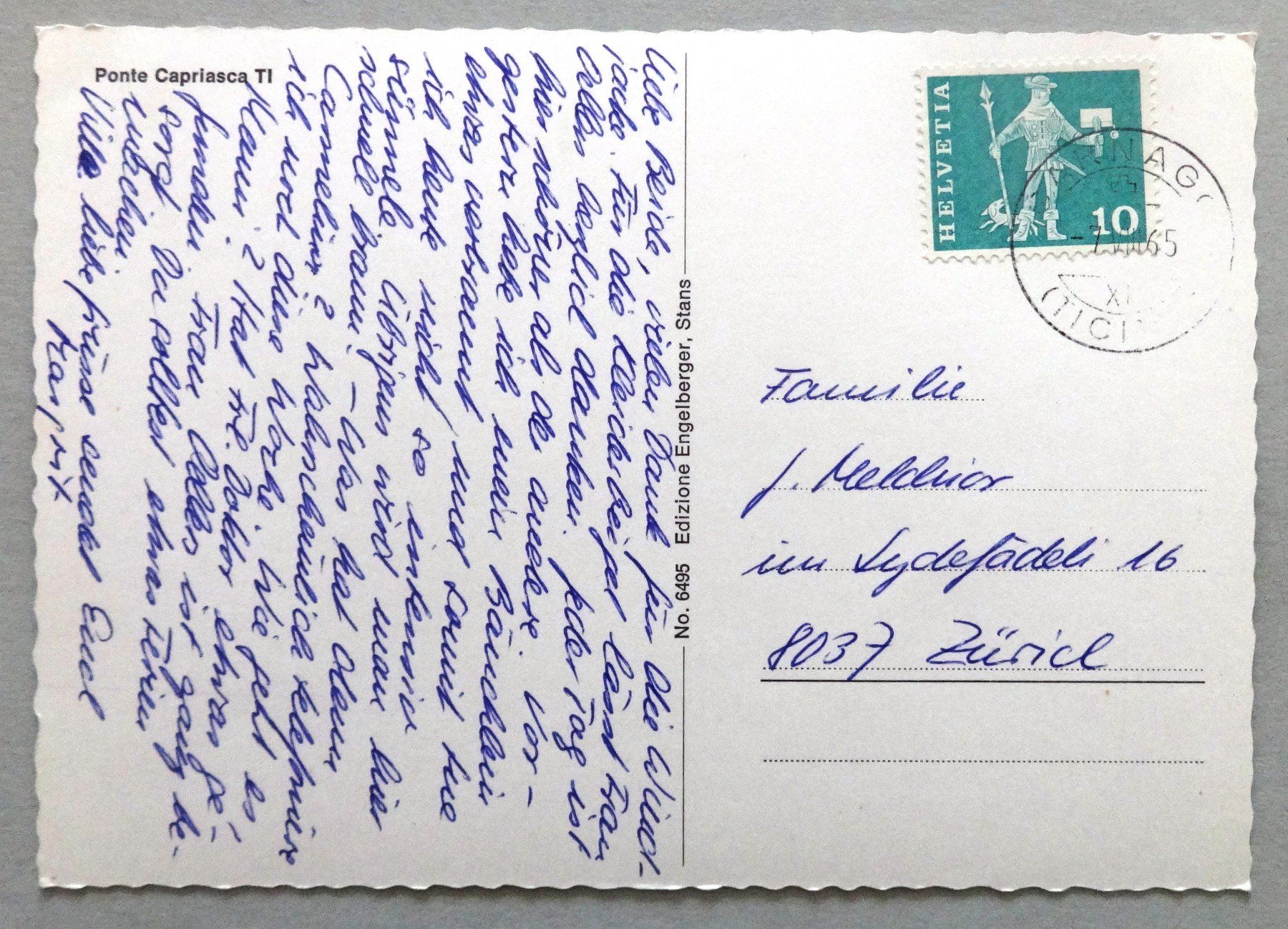 Cartes postales: Ponte Capriasca TI – D'occasion à Fétigny par Billy2miny 1