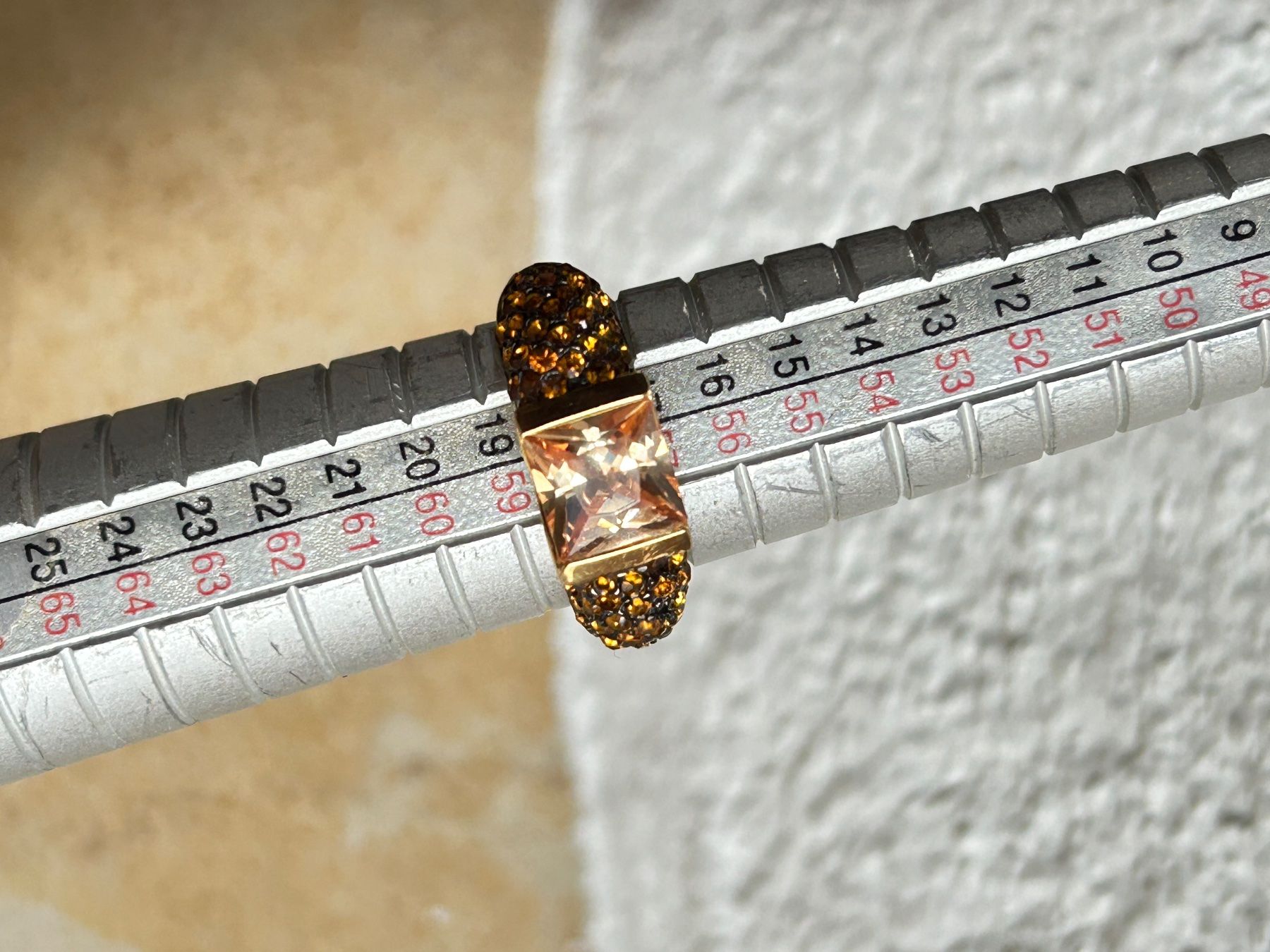 Anelli: Silberring ORANGE golden light (58) – Usato da Laufen venduto da belleskulptur 4